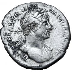 Denarius - Hadrian P M TR P COS III, Concordia and Spes