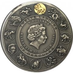 5 Dollars - Elizabeth II Hercules and the Nemean Lion