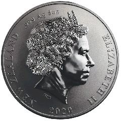 1 Dollar - Elizabeth II 4th Portrait, Apteryx Rowi Kiwi