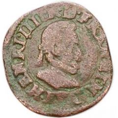 Denier Tournois - Henri IV Tours