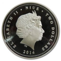 2 Dollars - Elizabeth II Black Rhinoceros