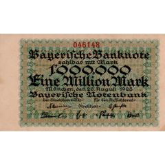 1 000 000 Mark Bayerische Notenbank