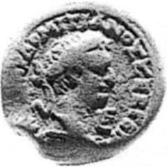 Obol - Domitian ΑΥΤ ΚΑΙΣΑΡ ΔΟΜΙΤΙΑΝΟΣ ΣΕΒ ΓΕΡΜ, LΕ