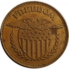 Token - No Cash Value Eagle, Freedom, Long teeth rim