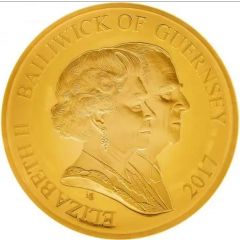 10 Pounds - Elizabeth II Platinum Wedding, Gold Proof