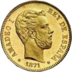 25 Pesetas - Amadeo I