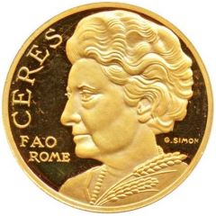Medal - Indira Gandhi FAO VII World Forestry 'Ceres'
