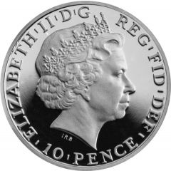 10 Pence - Elizabeth II 5th portrait, 1/20 oz Fine Silver
