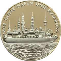 Medal - 800 Years of the port of Hamburg