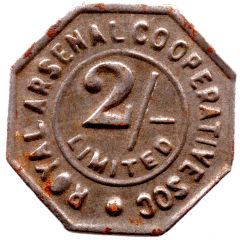 2 Shillings - Royal Arsenal Cooperative Soc Limited