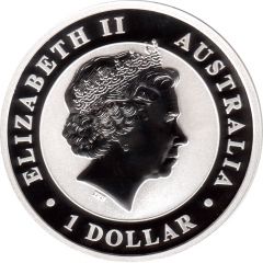 1 Dollar - Elizabeth II 4th Portrait - The Australian Stock Horse - Silver Bullion Coin