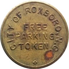 Parking Token - Free Parking Roxboro, North Carolina