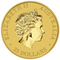 25 Dollars - Elizabeth II 4th Portrait - Kangaroo - Gold Bullion Coin
