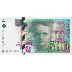500 Francs - Pierre & Marie Curie type 1993