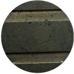 Blank Token 2/1 grooves; 25mm; Brass