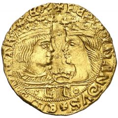 1 Ducat - Ferdinandus II and Elisabet I crown and CC