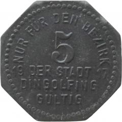 5 Pfennig - Dingolfing