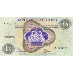 5 Pounds Bank of Scotland