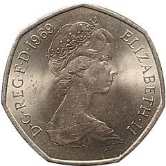 50 New Pence - Elizabeth II 2nd portrait