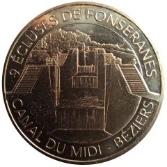 Jeton touristique - Monnaie de Paris - 9 écluses de Fonseranes - Canal du Midi - Béziers
