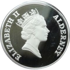 5 Pounds - Elizabeth II Queen Mother, Silver Proof