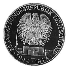 Medal - 25 Jahre Bundesrepublik Deutschland Bundesrat