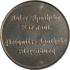 1 Treuetaler - Adler-Apotheke, Karstädt / Prignitz-Apotheke, Meyenburg