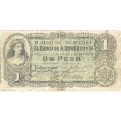 1 Peso Banco de A. Edwards y Cia