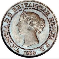 1/2 Penny - Victoria Decimal Pattern