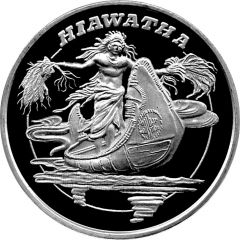 1 Ounce Silver - Hiawatha - Mythological Legends - AMC