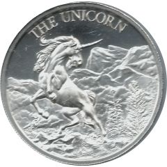2 oz Silver Intaglio Mint - The Unicorn