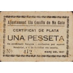 1 Peseta Els Omells de na Gaia