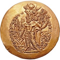 Dinar - Hormizd I Crown of boya