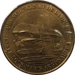Monnaie de Paris Tourist Token - Cité des Sciences Le sous-marin Argonaute