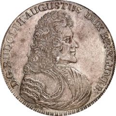 1 Thaler - Rudolph Augustus & Anthony Ulrich Death of Rudolph Augustus