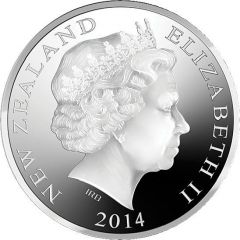 1 Dollar - Elizabeth II 4th Portrait - Kiwi and Mitre Peak