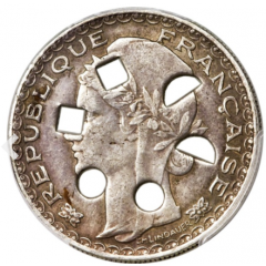1 Piastre Countermark cancellation perforations