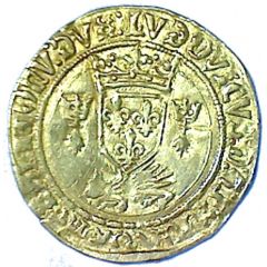 Gold Ecu with porcupine of Brittany - Louis XII 2nd Type
