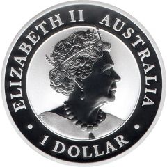 1 Dollar - Elizabeth II 6th Portrait - Golden Eagle - Silver Bullion Coin