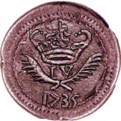 20 Réis - João V Damão mint to Baçaim