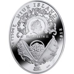 2 Dollars - Elizabeth II Blue Tsarevich Constellation Egg