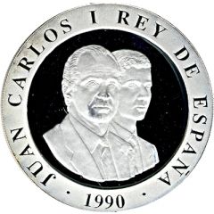 2000 Pesetas - Juan Carlos I Barcelona `92, countermark