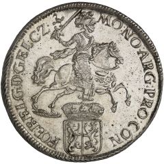Ducaton `Silver Rider` Piedfort of double weight