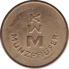 KWM token - KWM Münzprüfer 22.0 mm, small thin letters