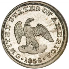 2 Cents `1836` Pattern, white metal