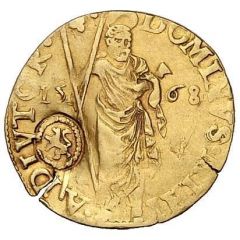 Gold Gulden `Burgundian` - Philip II Countermarked