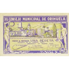 1 Peseta Orihuela