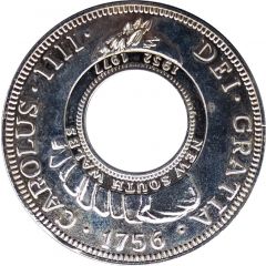 Medal - 5 Shillings - Holey Dollar and Dump Replica