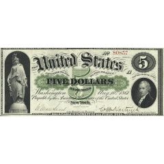 5 Dollars Demand Note - `Greenback`