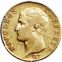 20 Francs - Napoleon I nude head, gregorian calendar